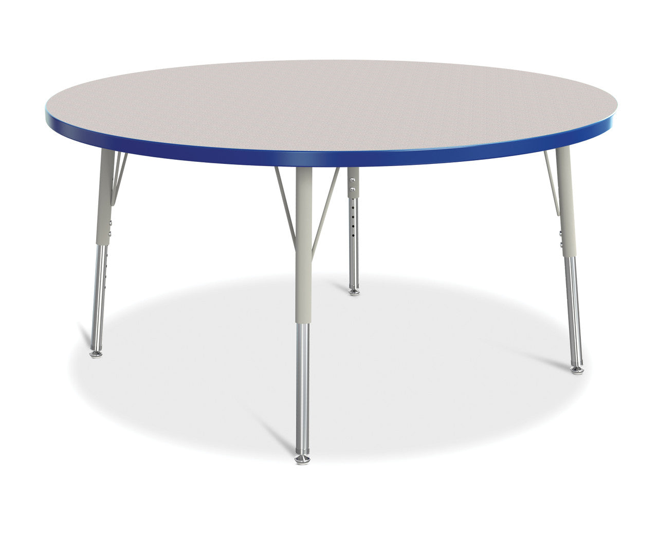 Table scolaire ronde à hauteur ajustable | 48"