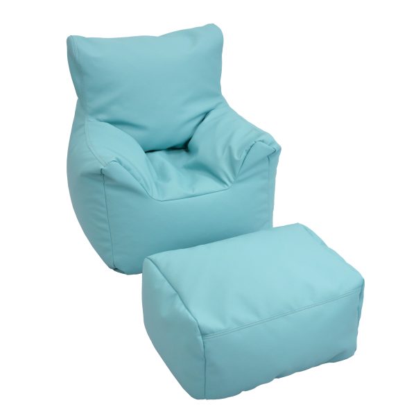 Fauteuil douillet et pouf Children's Factory