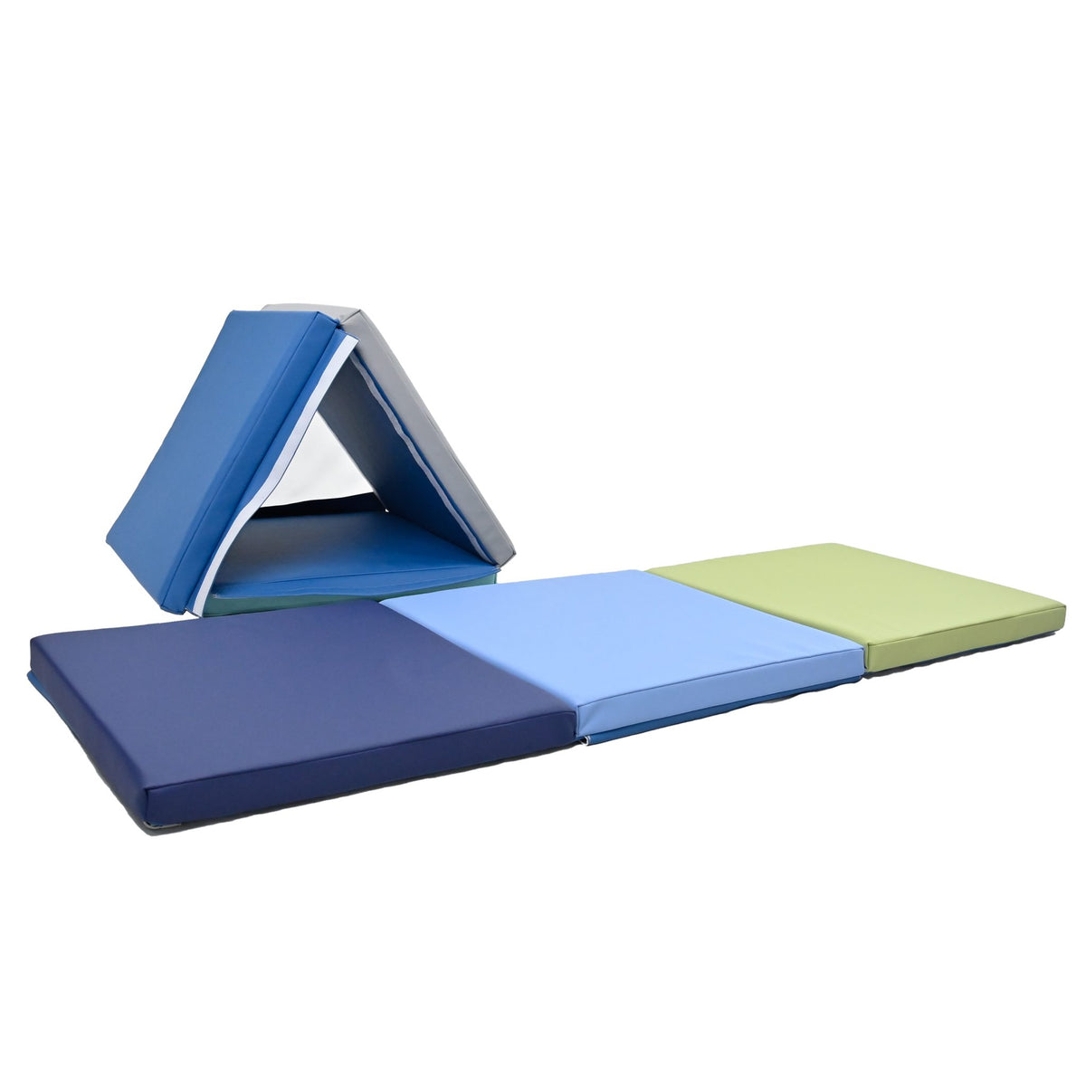 Tapis en mousse transformables en tunnel ou cabane, ensemble de 2, 72 x 24 po