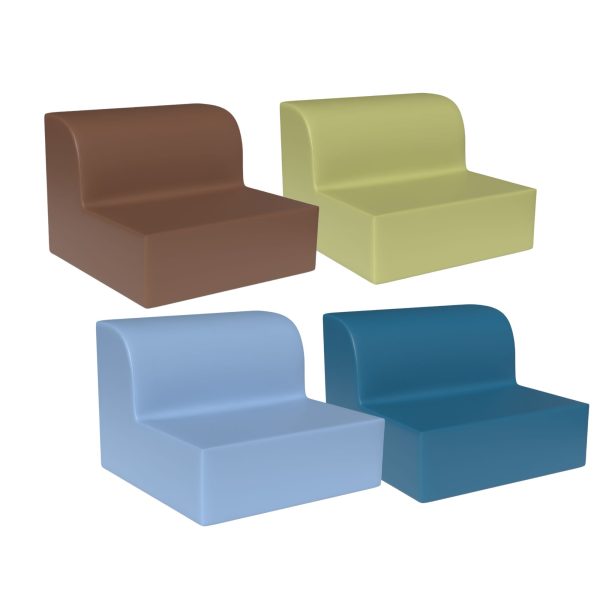 Ensemble de 4 chaise longue souple Children's Factory