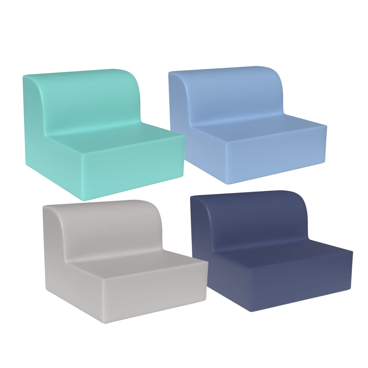 Ensemble de 4 chaise longue souple Children's Factory