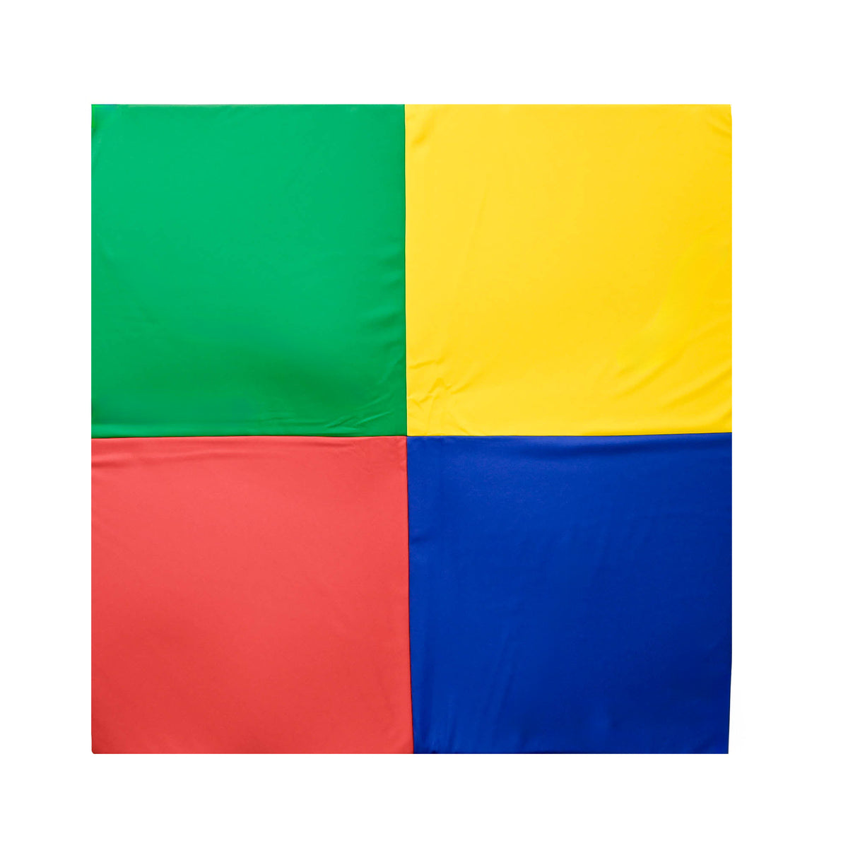 Tapis quatre carrés réversible en mousse et similicuir, 60 x 60 po