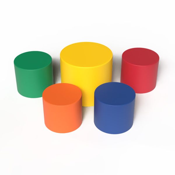 Ensemble de 5 poufs Children's Factory