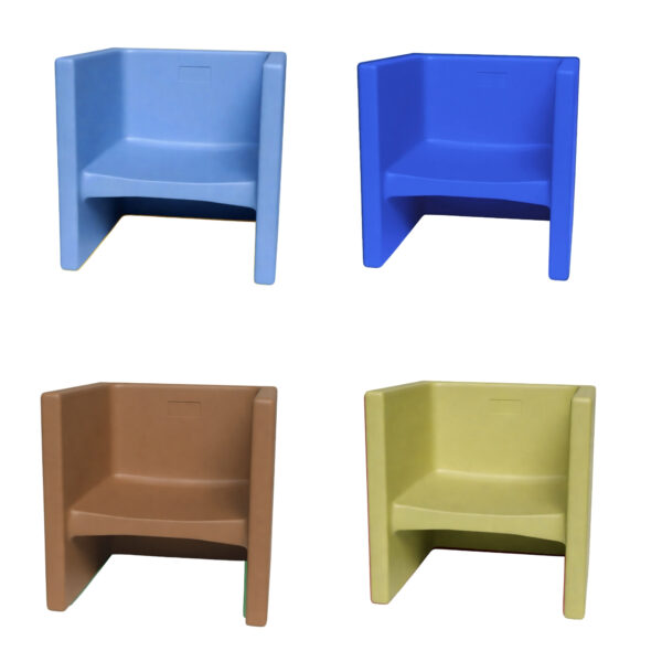 Ensemble de 4 chaises cube Children's Factory