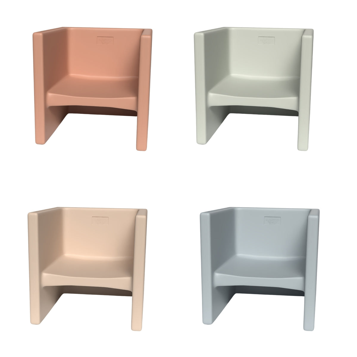 Ensemble de 4 chaises cube Children's Factory