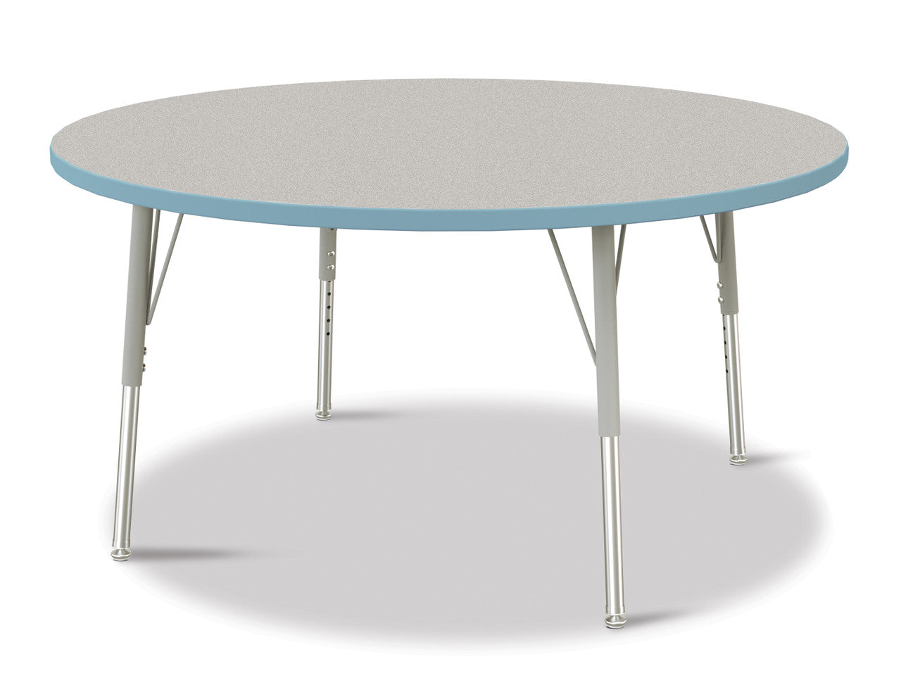 Table scolaire ronde à hauteur ajustable | 48"
