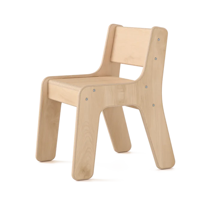 Chaise ergonomique en bouleau – 6 couleurs et 3 hauteurs