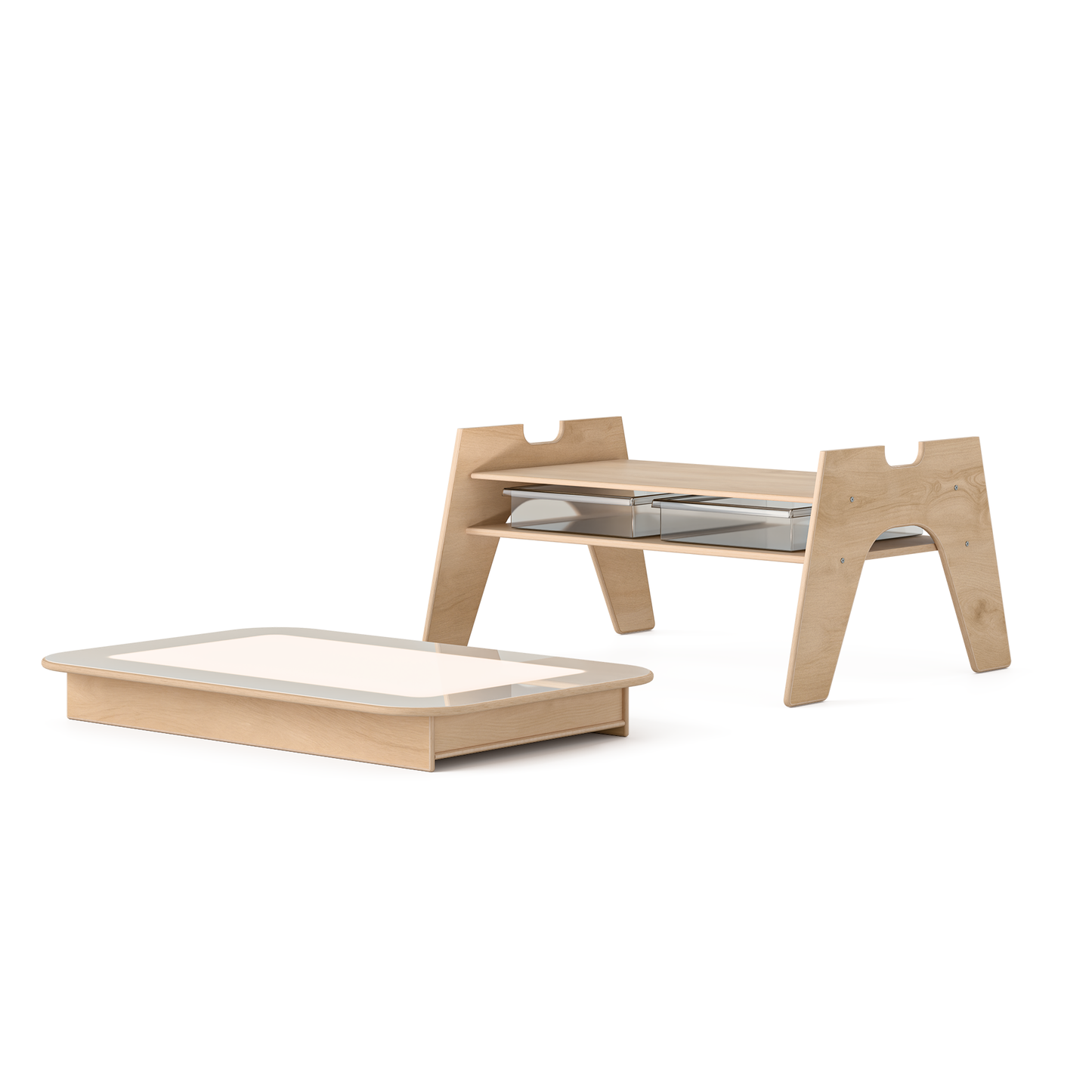 Boîte lumineuse en bois – Exploration sensorielle