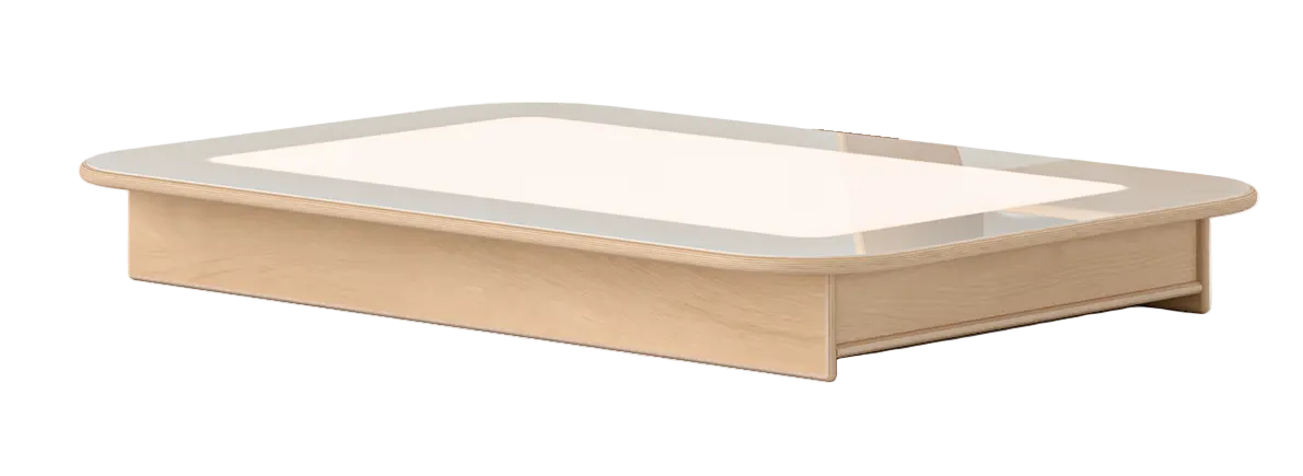Boîte lumineuse en bois – Exploration sensorielle