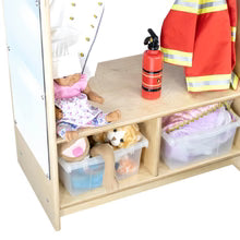 Centre de déguisement fixe en bois