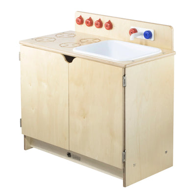 Cuisinière & Évier Combo en bois