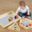 Wooden Sensory Tray Set with Mirrors (4 pcs)