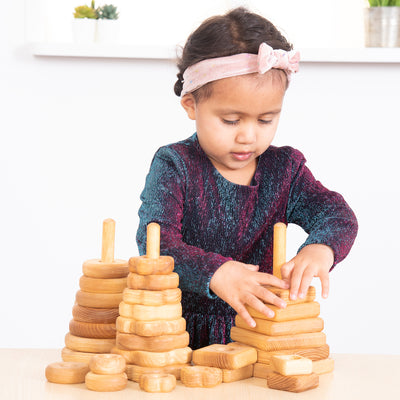 Wooden Stacking Structures Set (3 pcs)