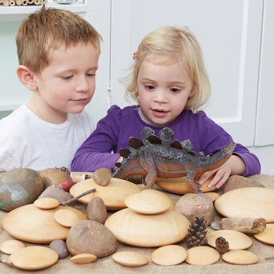 Wooden Stacking Pebbles Set (20 pcs)