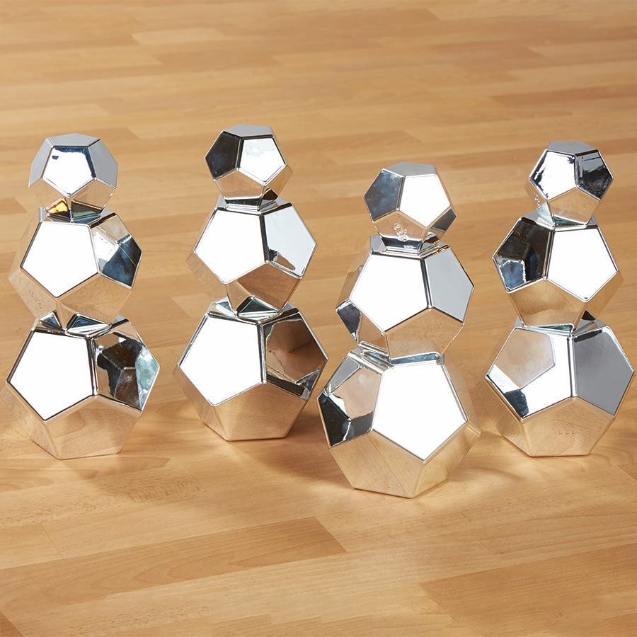 Ensemble de blocs polygones métalliques (12 pcs)