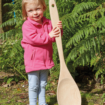 Giant wooden spoon