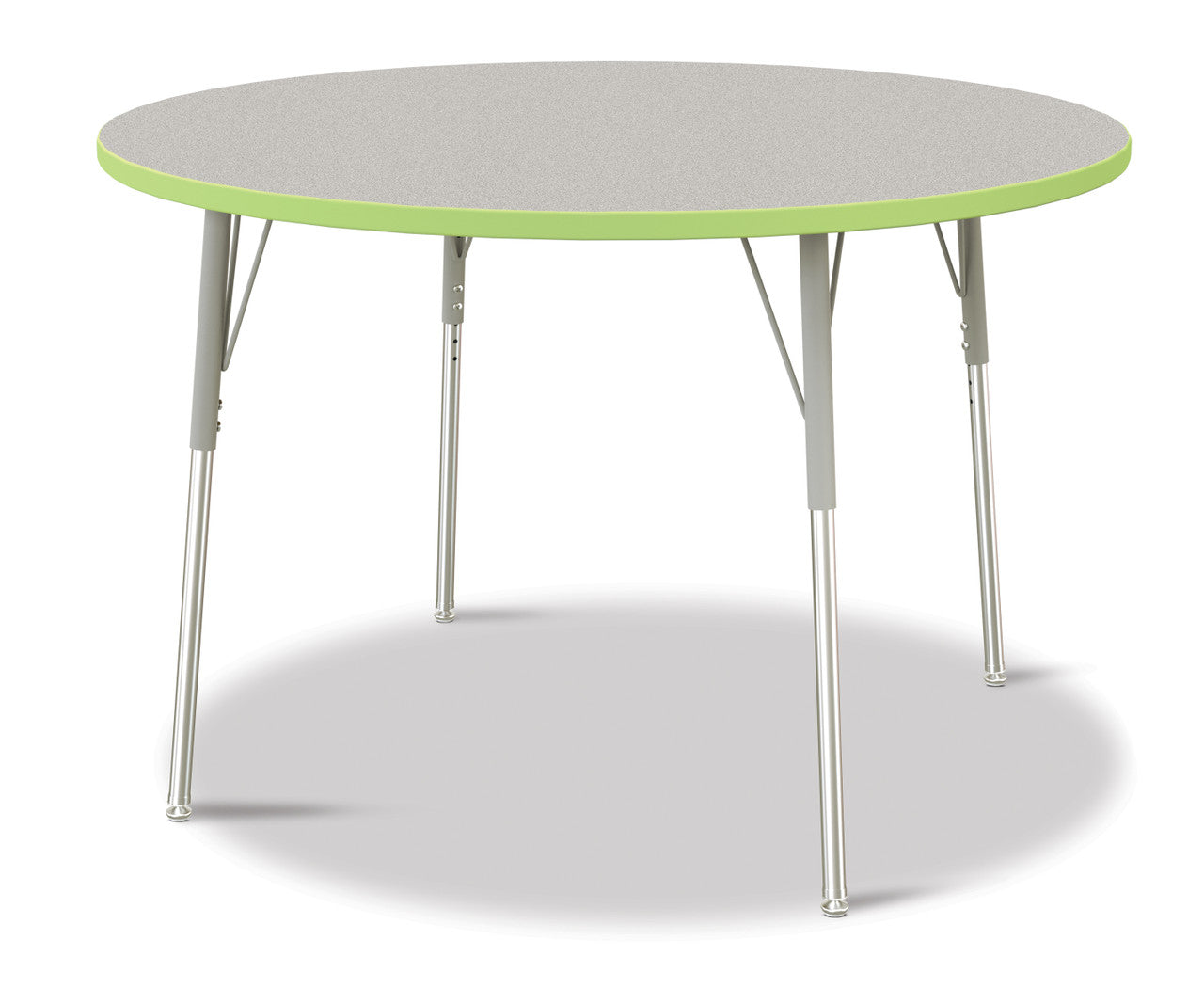 Table scolaire ronde à hauteur ajustable | 48"
