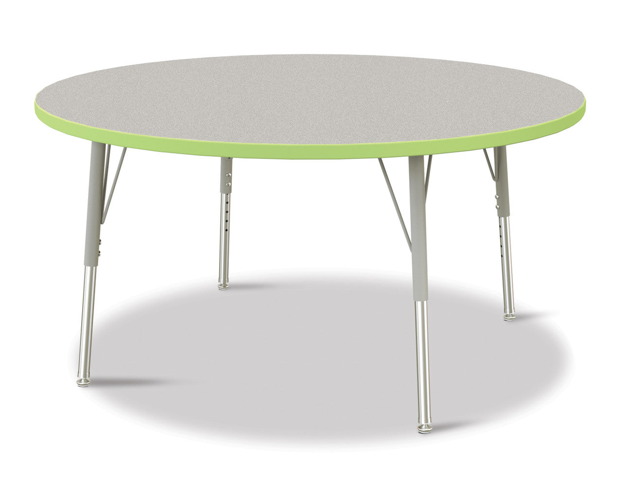 Table scolaire ronde à hauteur ajustable | 48"