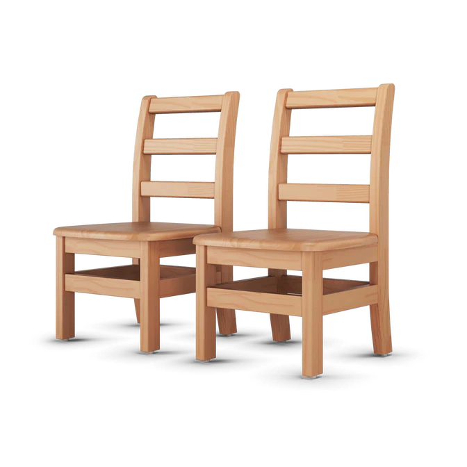Chaises pour enfants Little Scholars - Paquet de 2 (5 hauteurs disponibles)