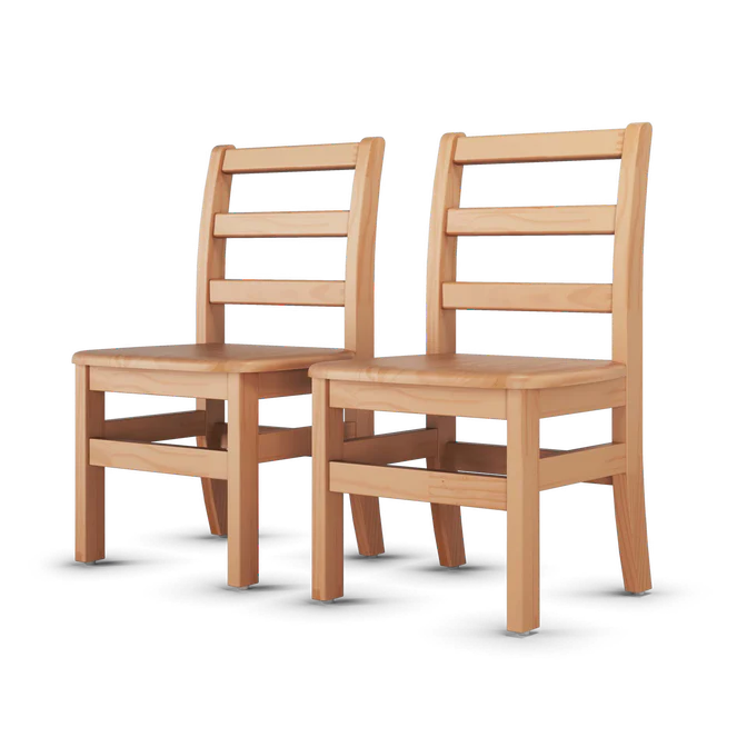 Chaises pour enfants Little Scholars - Paquet de 2 (5 hauteurs disponibles)