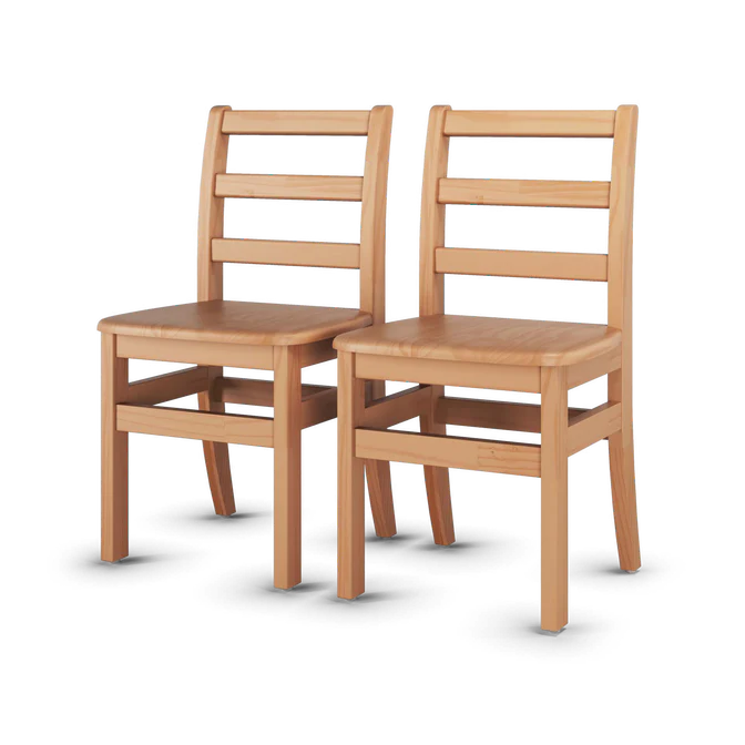Chaises pour enfants Little Scholars - Paquet de 2 (5 hauteurs disponibles)