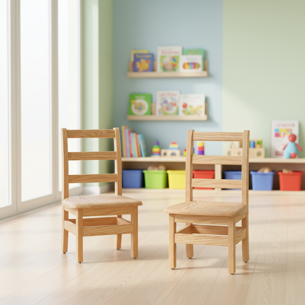 Chaises pour enfants Little Scholars - Paquet de 2 (5 hauteurs disponibles)