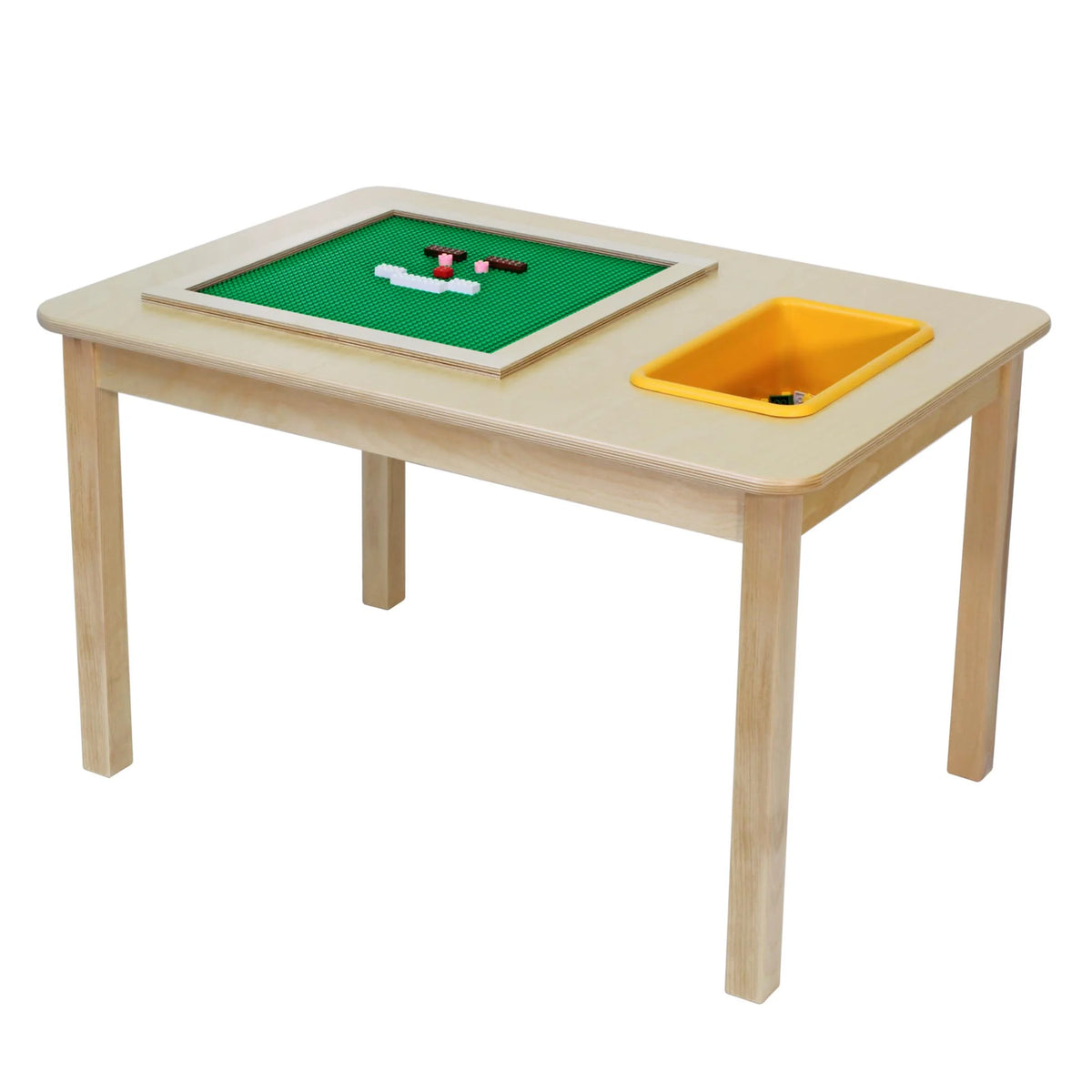Table à blocs de construction en bois