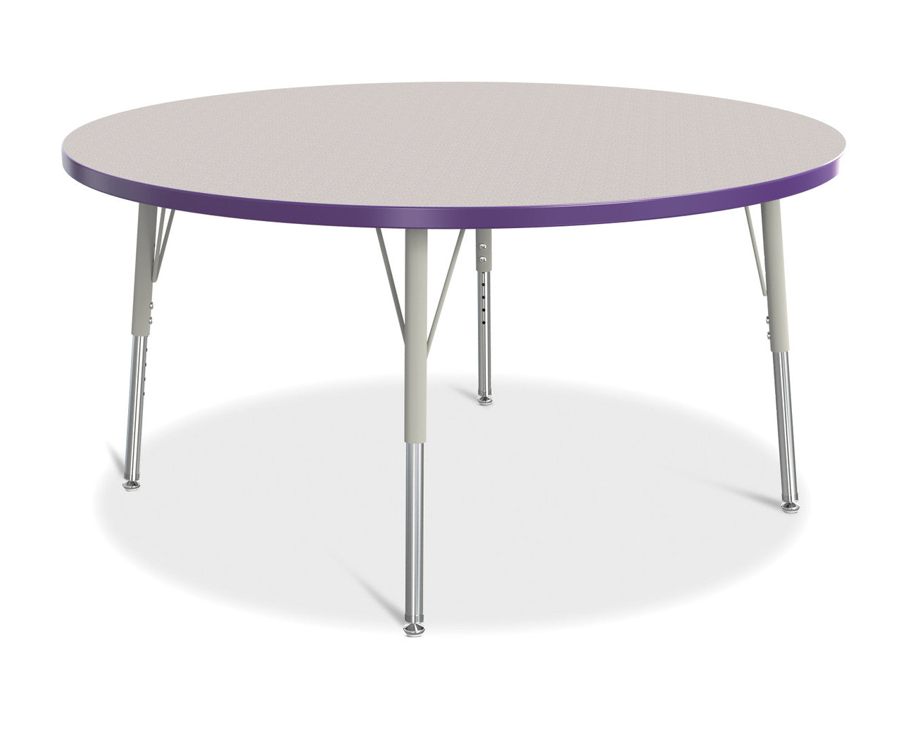 Table scolaire ronde à hauteur ajustable | 48"