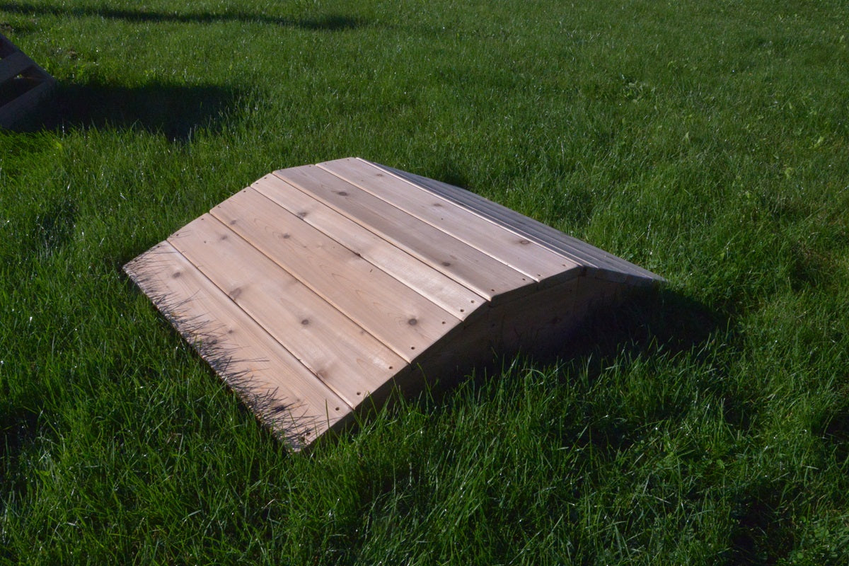 Outdoor climbing ramp