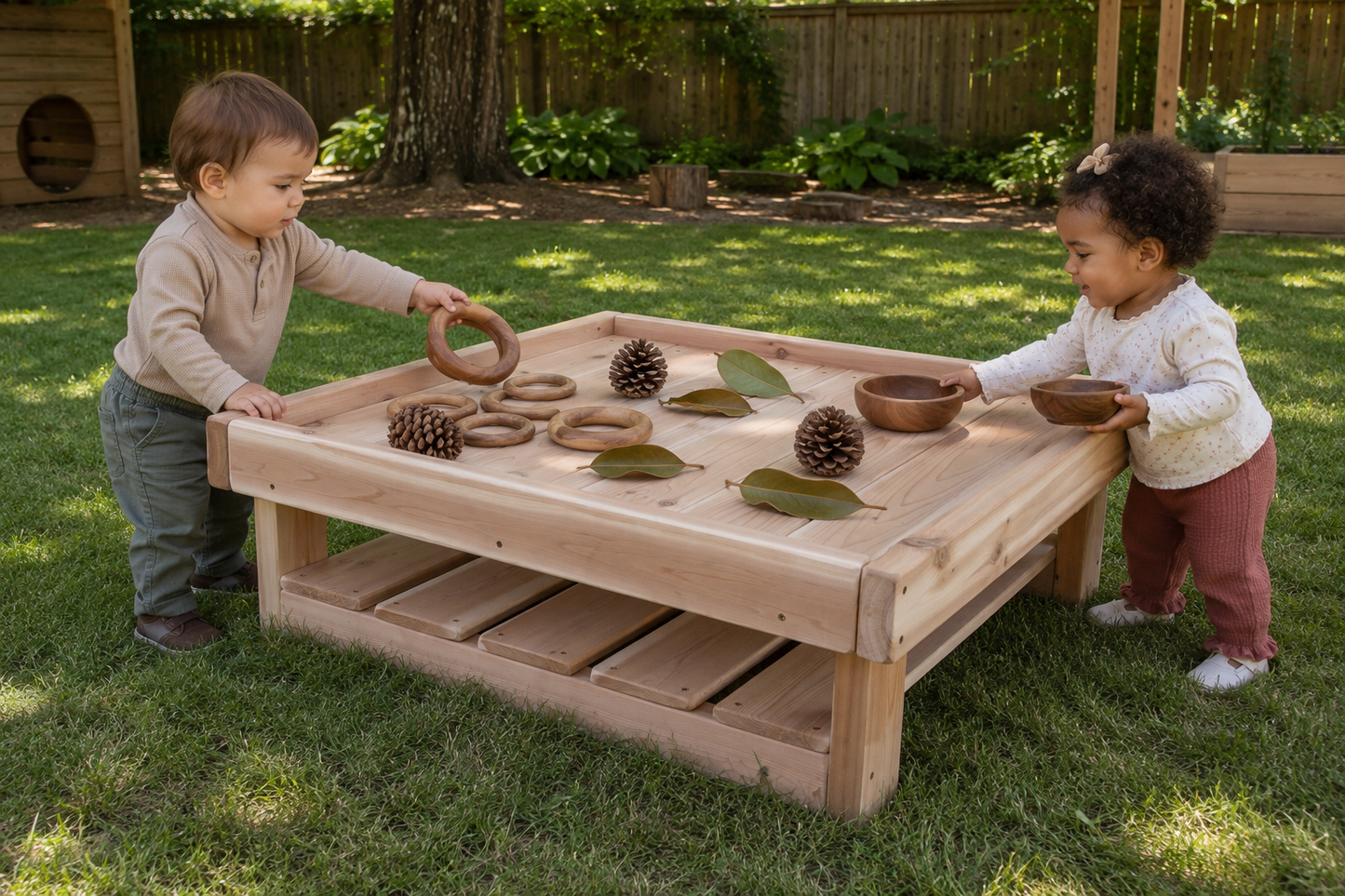 Table carrée pour poupons