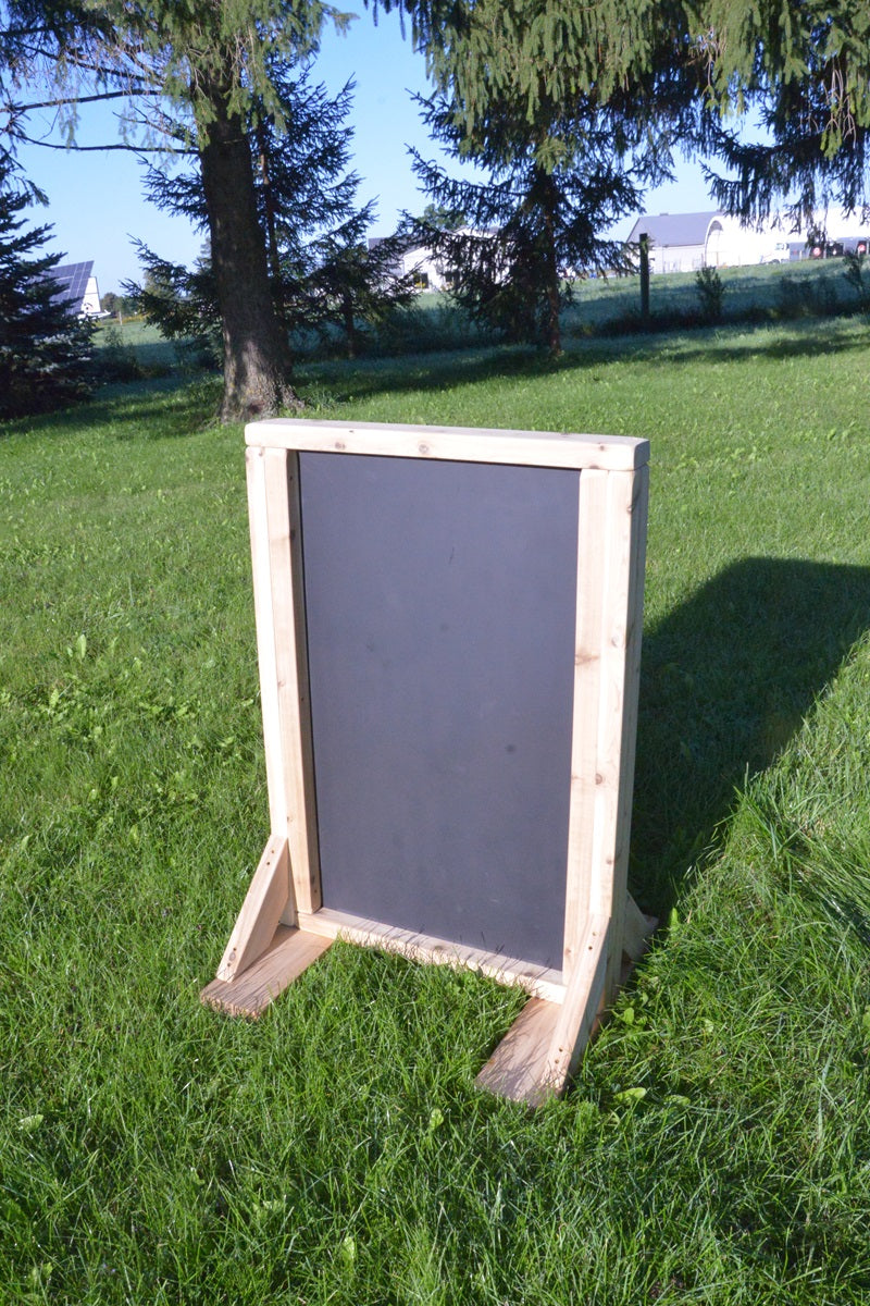 Double-sided outdoor board