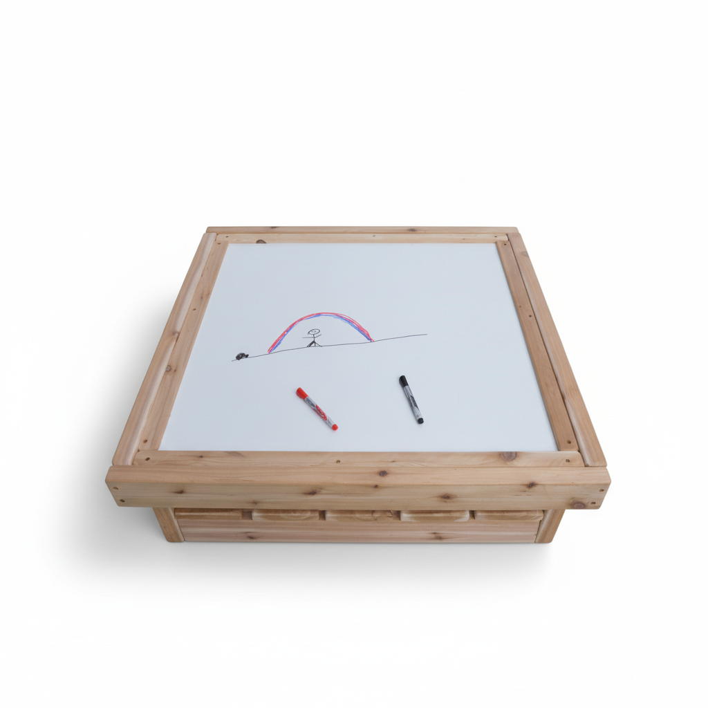 Square art table