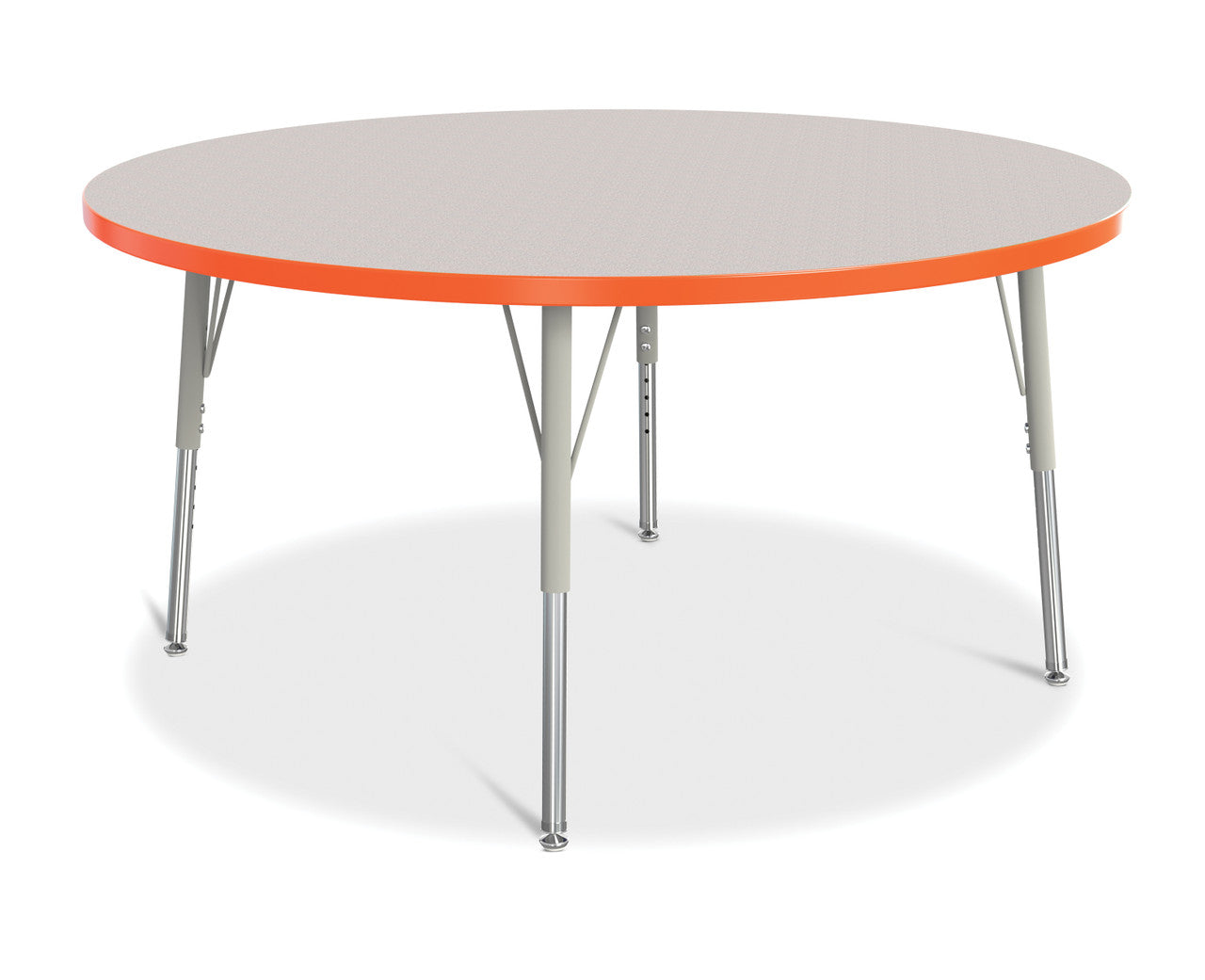 Table scolaire ronde à hauteur ajustable | 48"