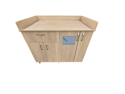 Mobile Changing Table for Daycare/CPE – With Storage and Bin Cabinet