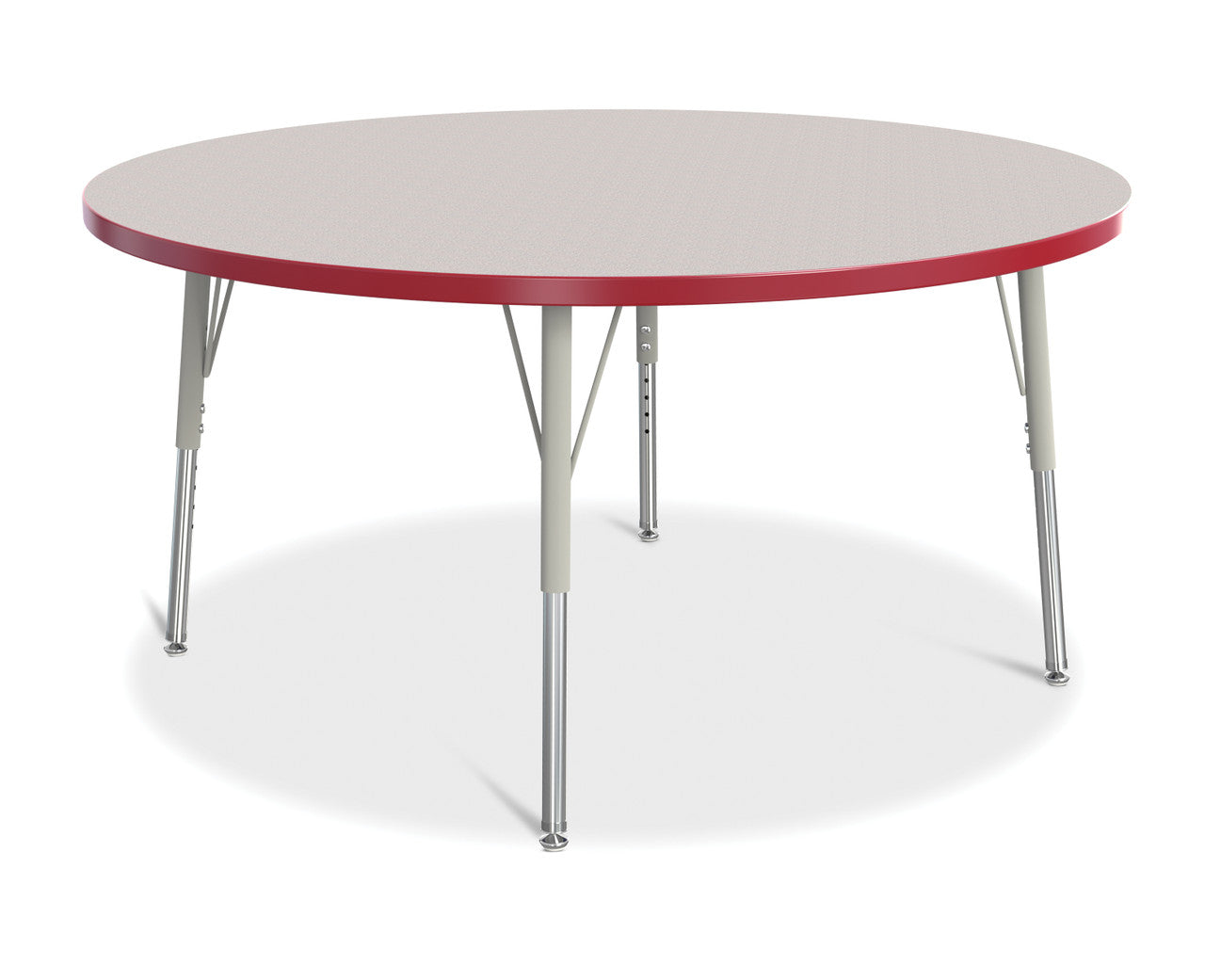 Table scolaire ronde à hauteur ajustable | 48"