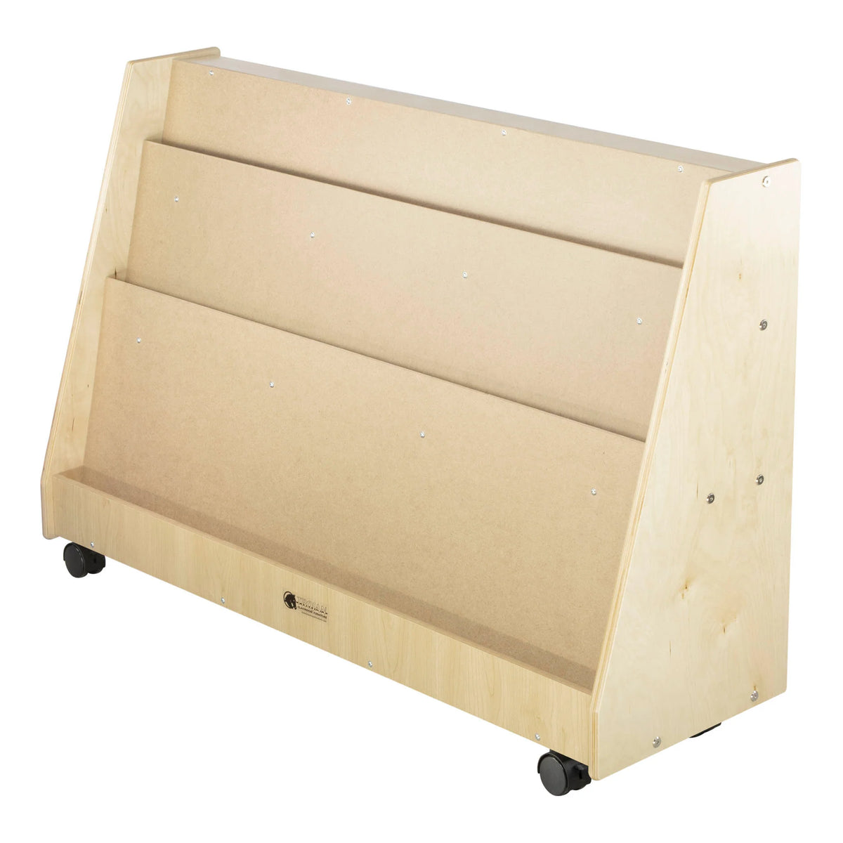 Présentoir à livres avec 2 tablettes arrière