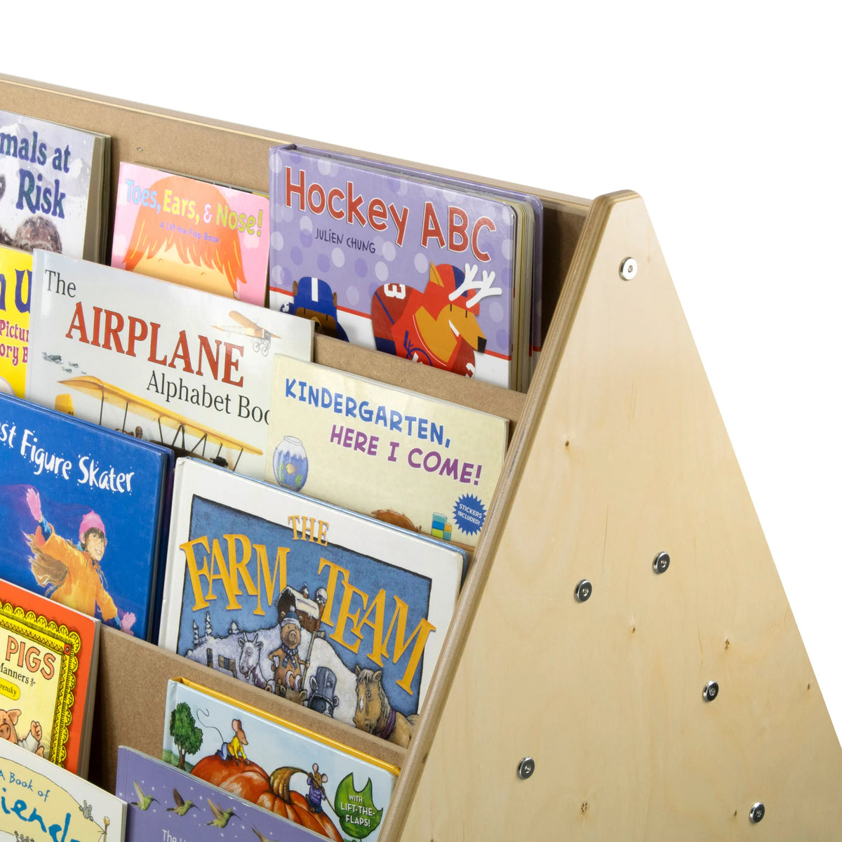 Présentoir à livres double face à 10 tablettes