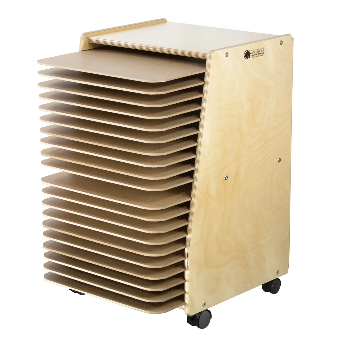 Séchoir à peintures 20 tablettes sur roulettes