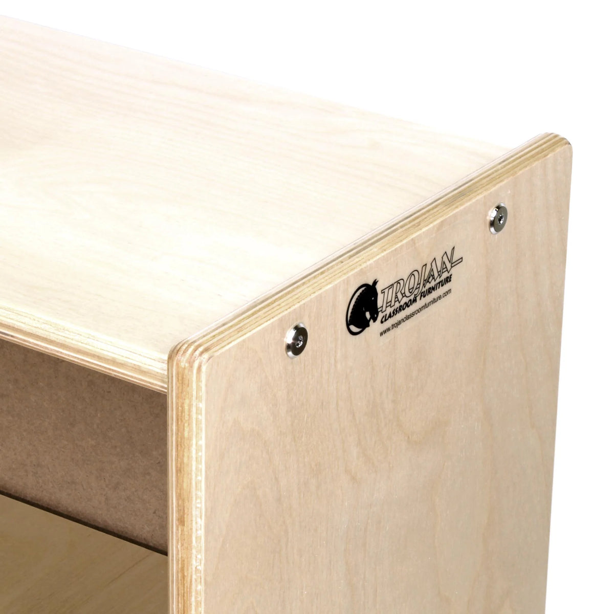 Étagère à 2 tablettes réglables — étroit haut — unité à charnières (2 faces)