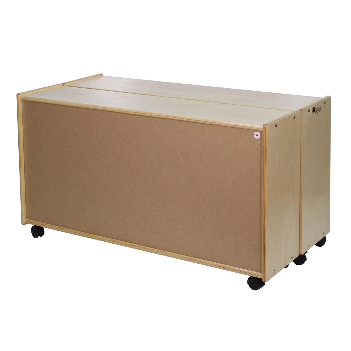 Étagère à 2 tablettes réglables — unité à charnières (2 faces)