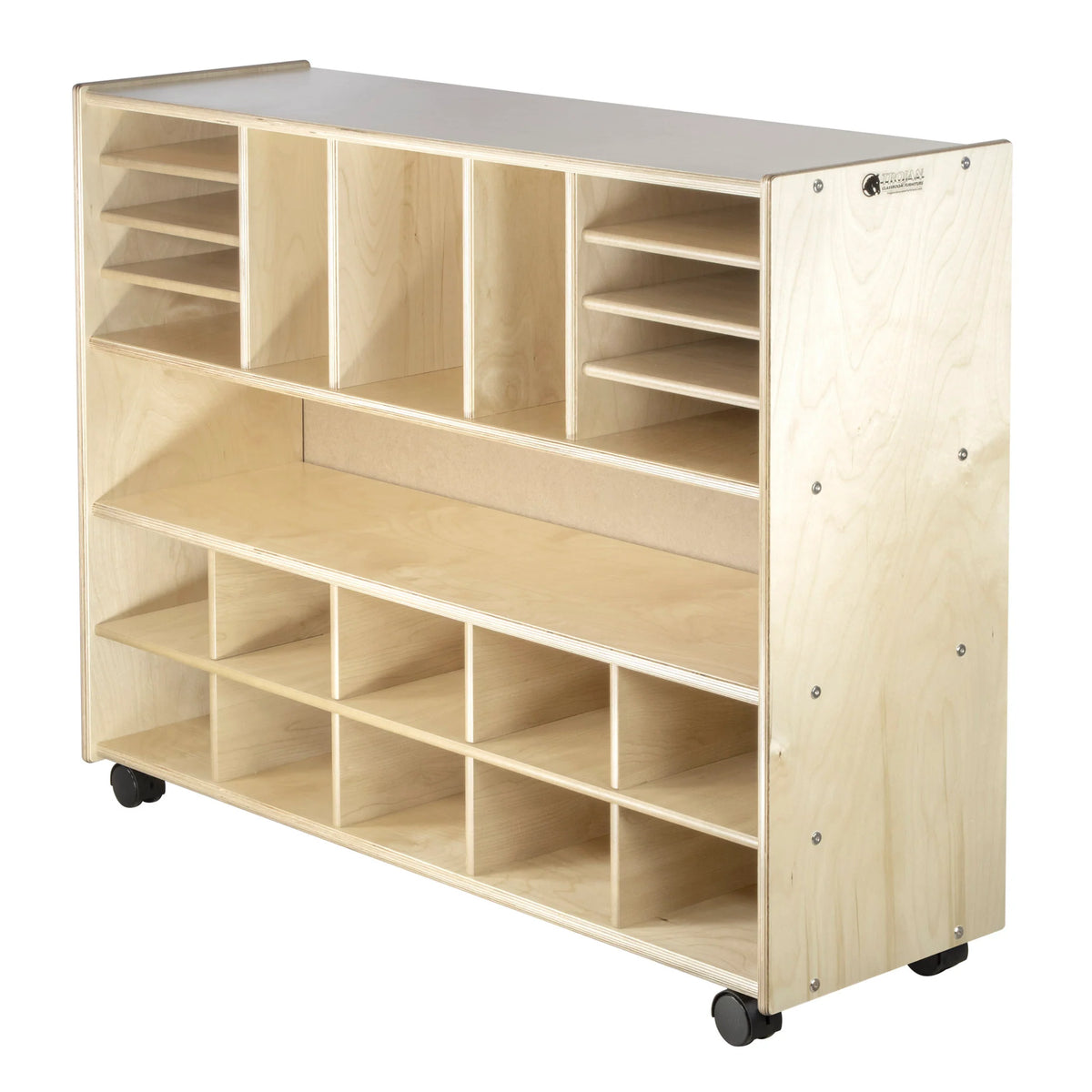 Meuble multi-rangement à 10 cases