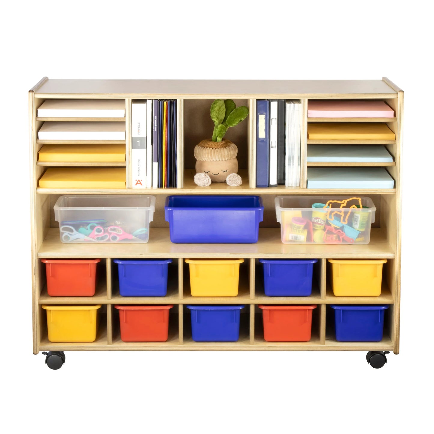 Meuble multi-rangement à 10 cases
