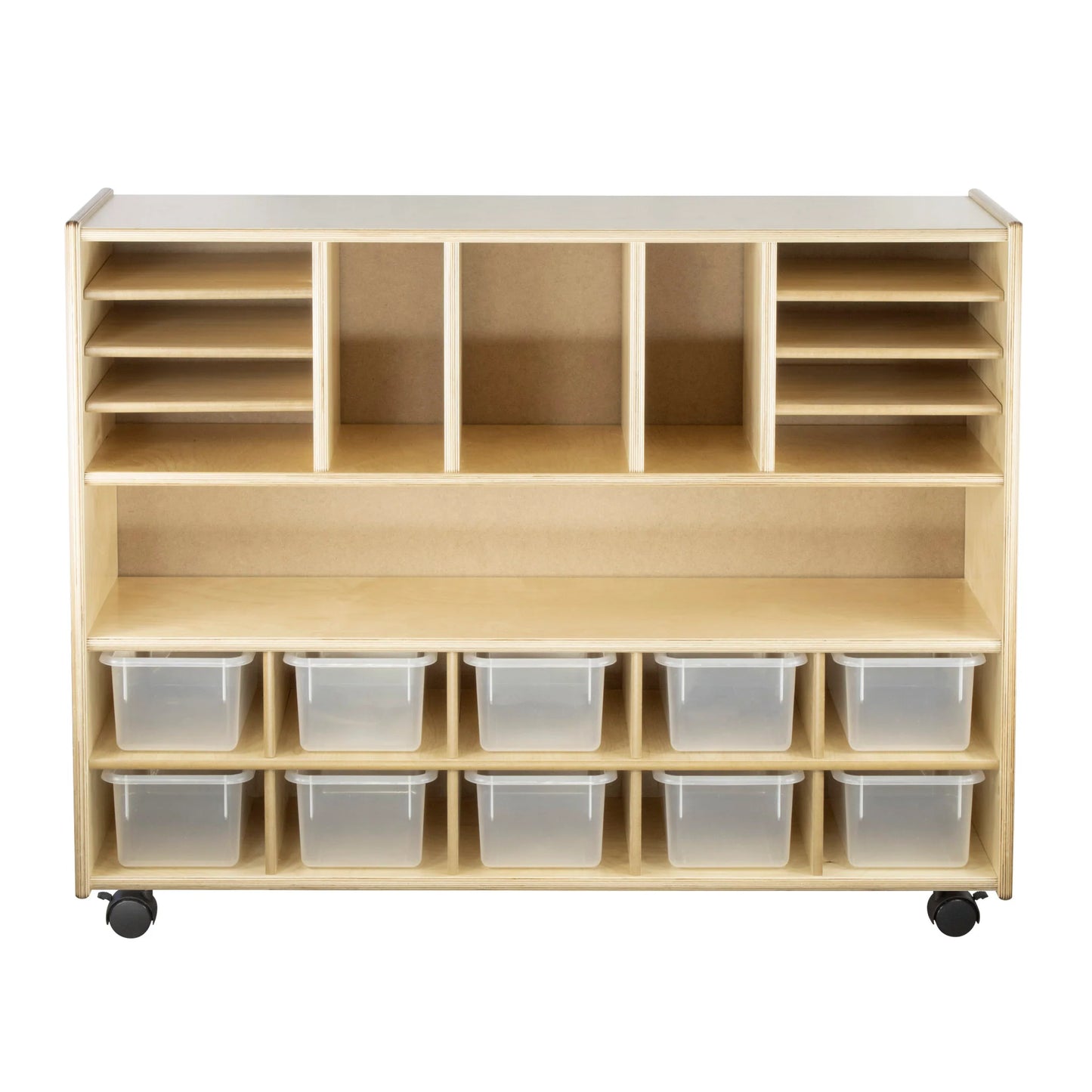 Meuble multi-rangement à 10 cases