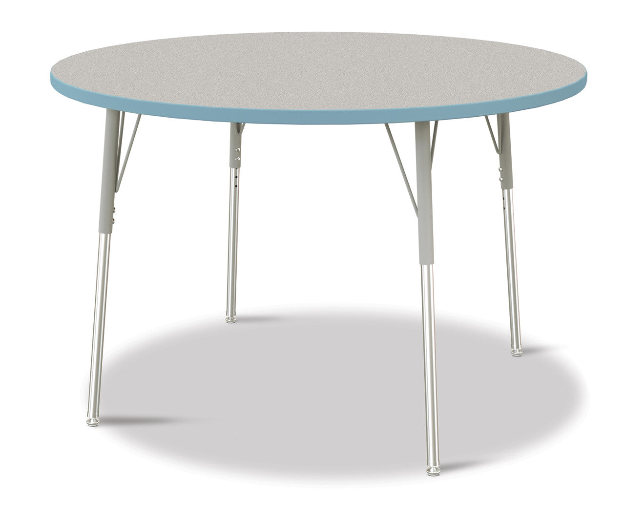Table scolaire ronde à hauteur ajustable | 48"