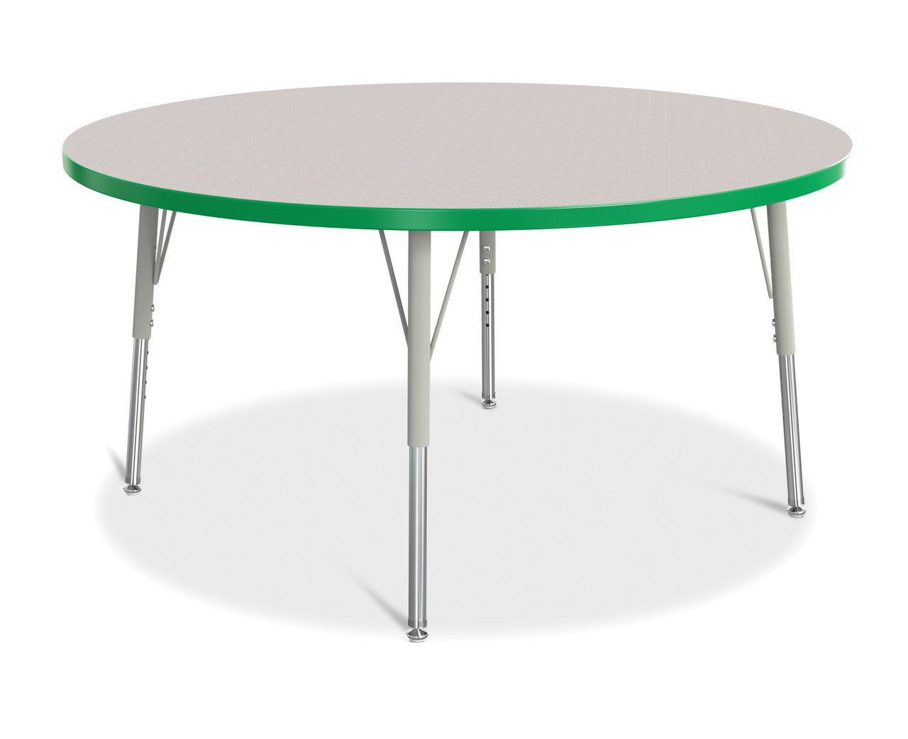 Table scolaire ronde à hauteur ajustable | 48"