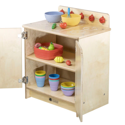 Cuisinette éducative en bois - Poêle