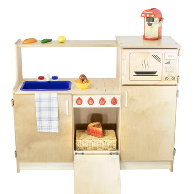 Cuisinette 4 en 1 en bois