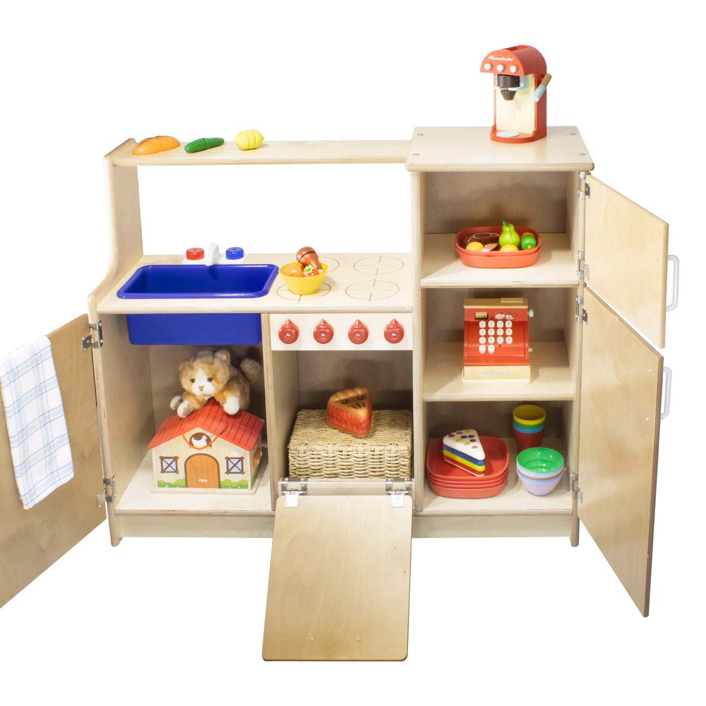 Cuisinette 4 en 1 en bois
