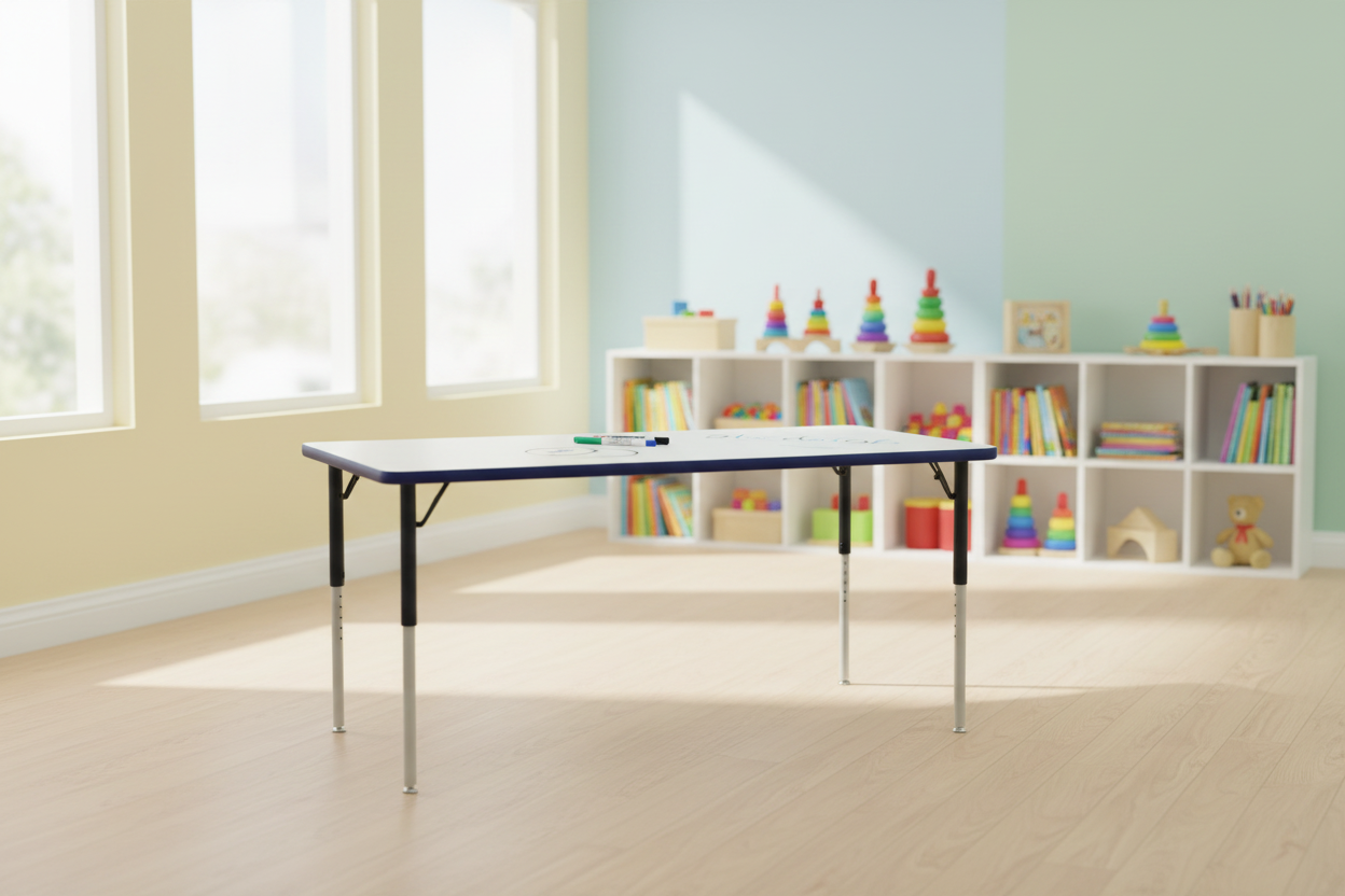Table rectangle à hauteur ajustable - Tableau blanc – Moyenne | MityBilt