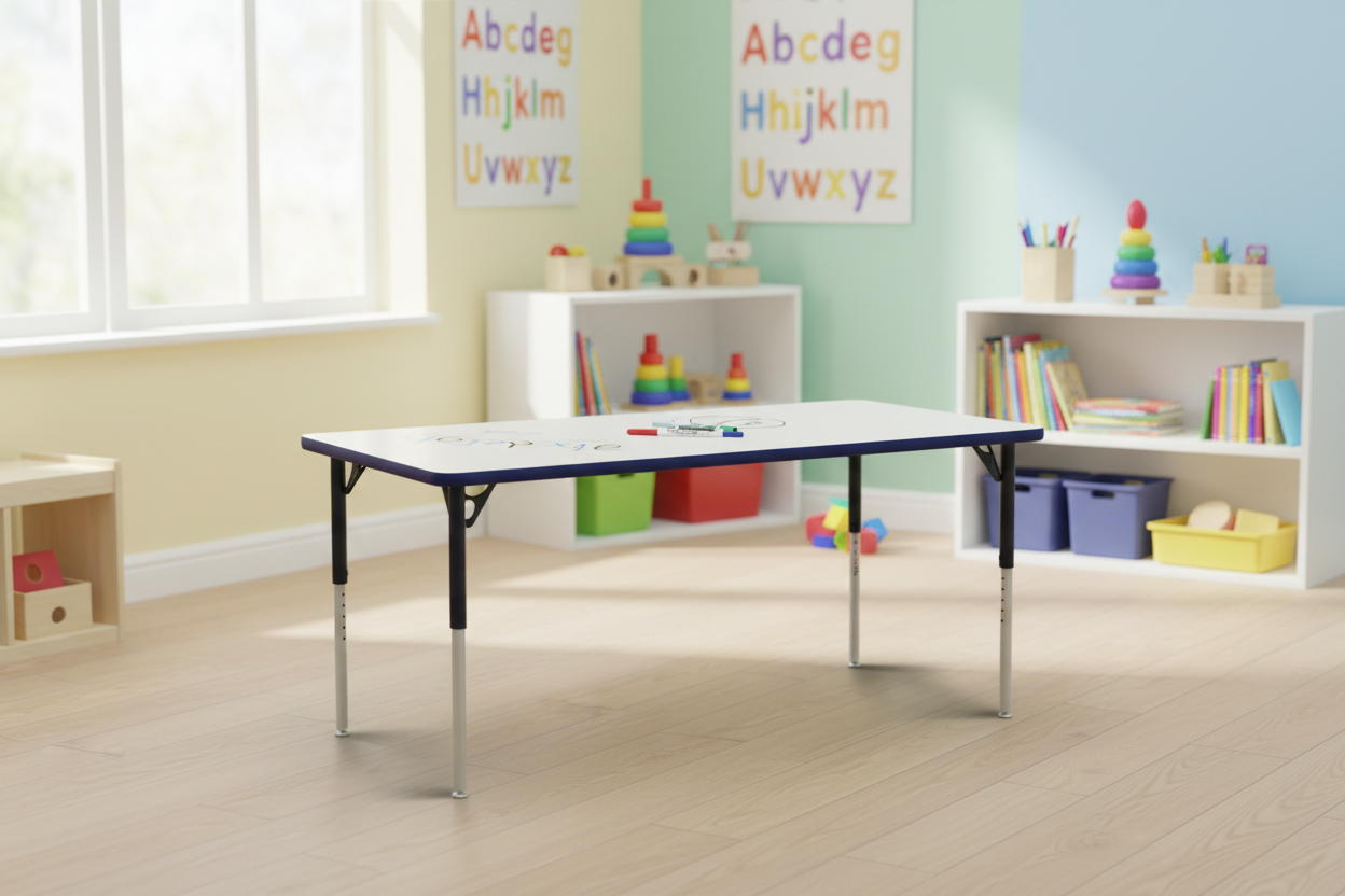 Table rectangle à hauteur ajustable - Tableau blanc – Très grande | MityBilt